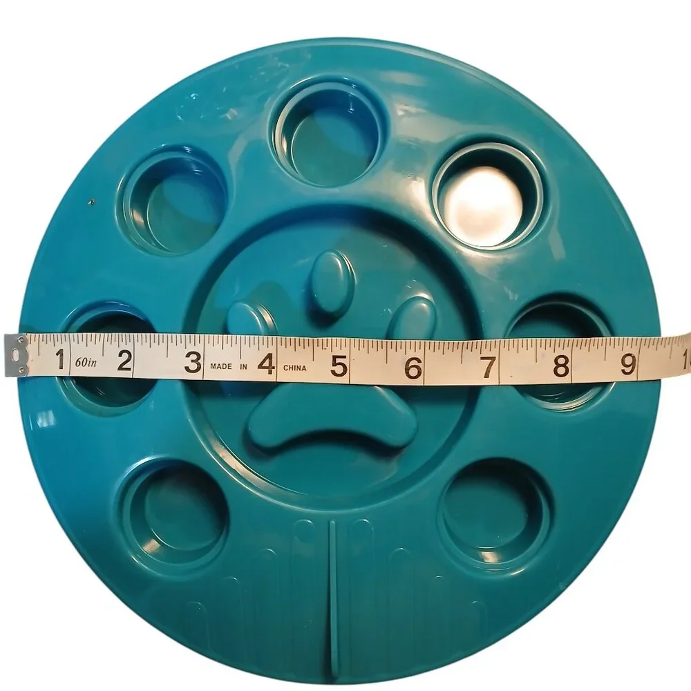 Large Blue Slow Feeder Bowl